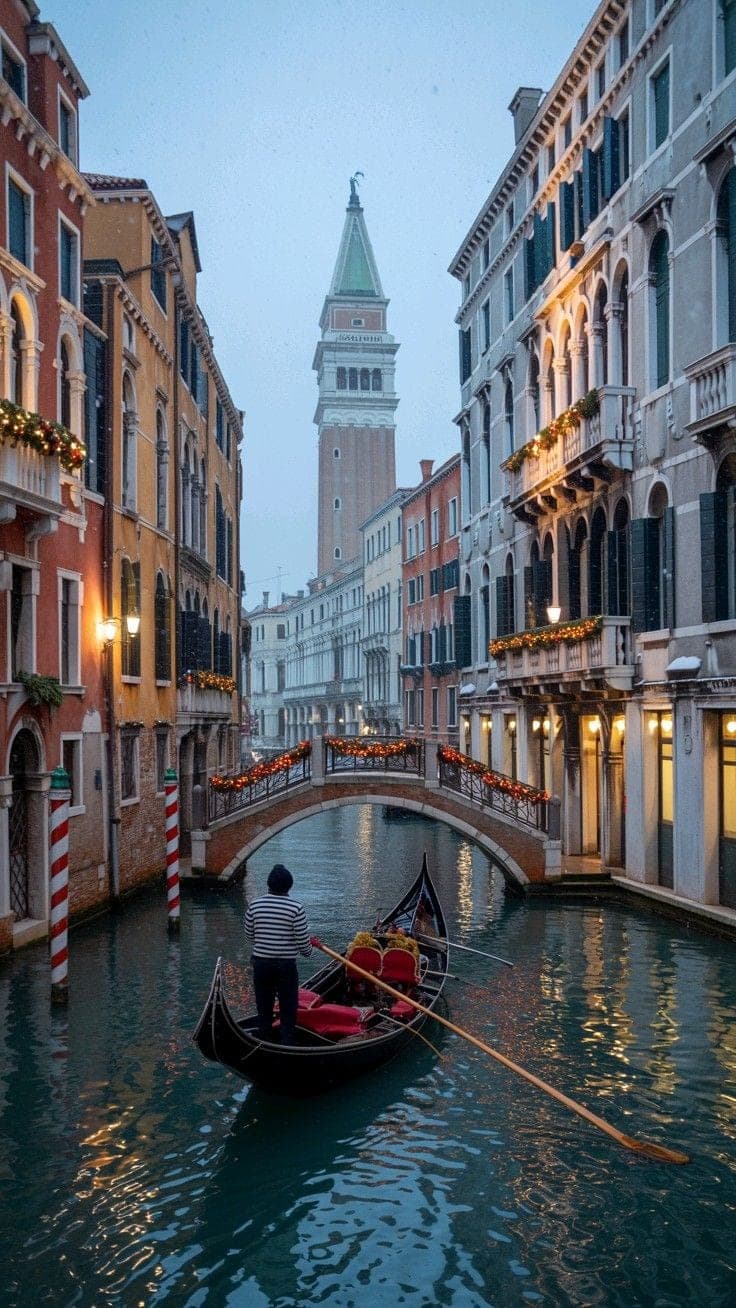 Vista de Venecia, Italia